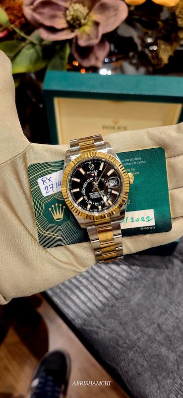 رولکس اسکای دوئلر استیل و طلا