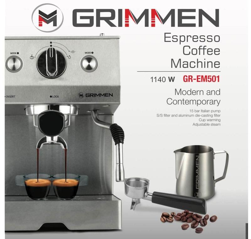 اسپرسوساز نیمه صنعتی گریمن GR-EM501