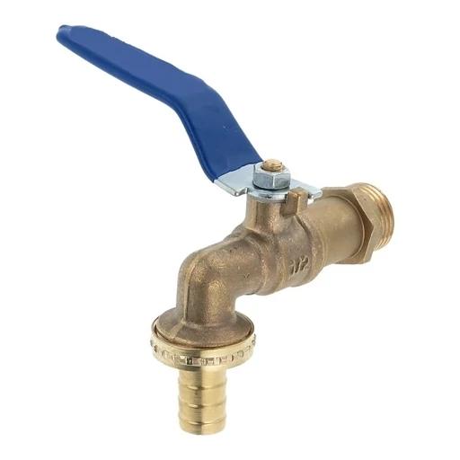 شیر شلنگی  تمام برنجی دسته گازی 1/2