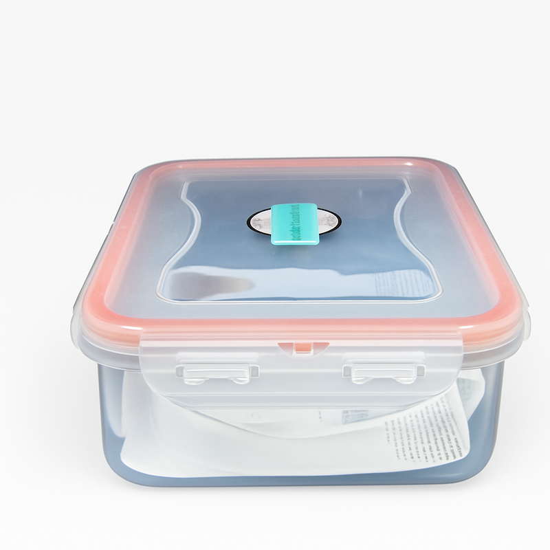 ظرف فریزری مستطیل 550 میلی لیتری کد 80635 لیمون