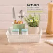 سبد همه کاره مستطیل متوسط طرح بامبو لیمون 2116