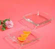 پیش دستی لیمون مدل مربع شیشه ای مجموعه 6 عددی 2155