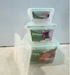 ظرف نگهدارنده لیمون مدل مربع بسته 3 عددی