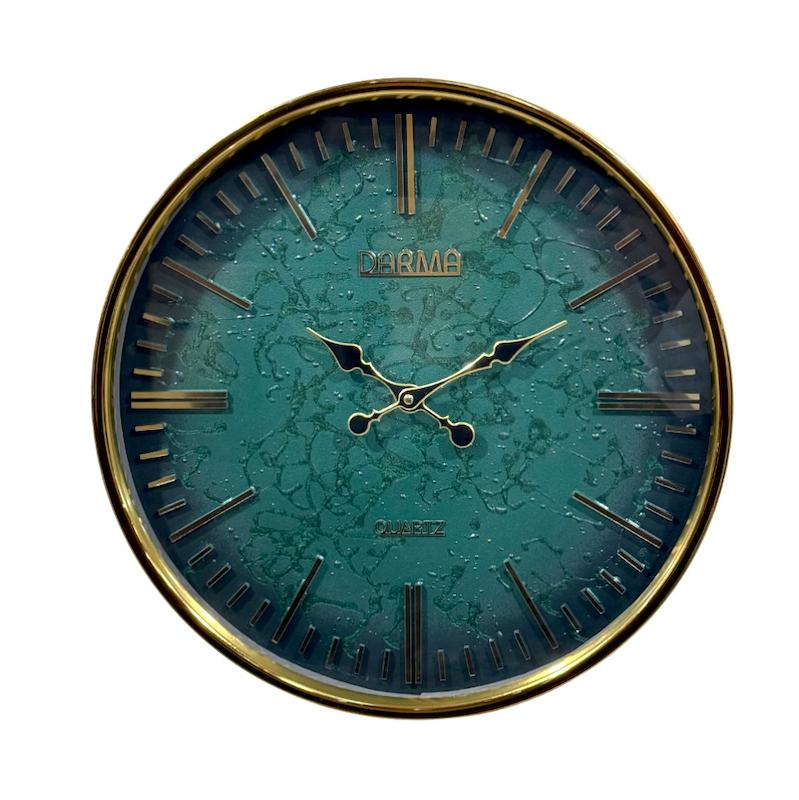 ساعت دیواری دارما مدل 601 تلفیق هنر، فلز و رزین