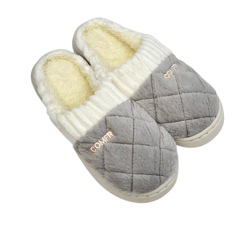 دمپایی روفرشی خزدار مدل مخملی فیلی