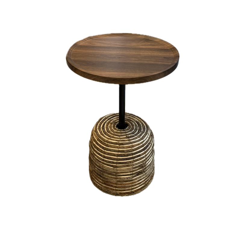 میز بوهو با پایه حصیری 