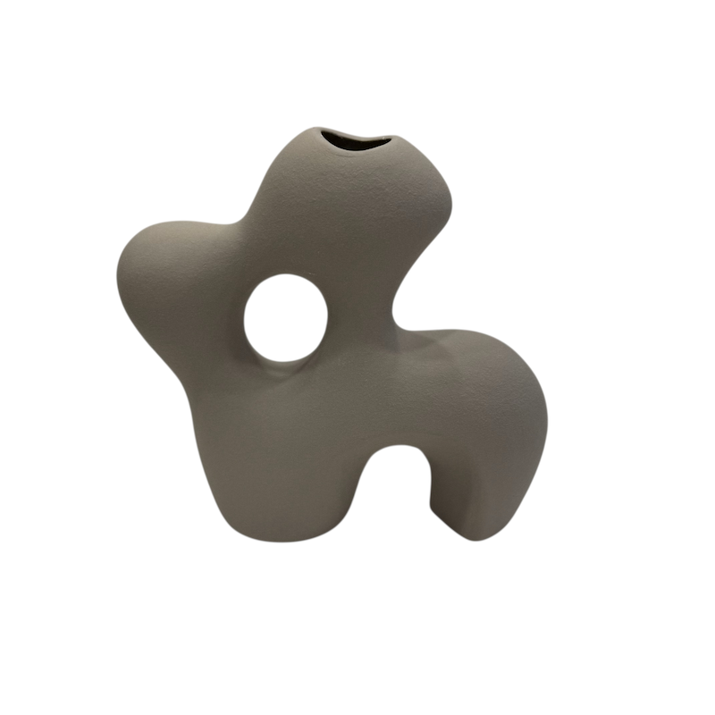 گلدان مینیمال برند انگلیش هوم رنگ طوسی