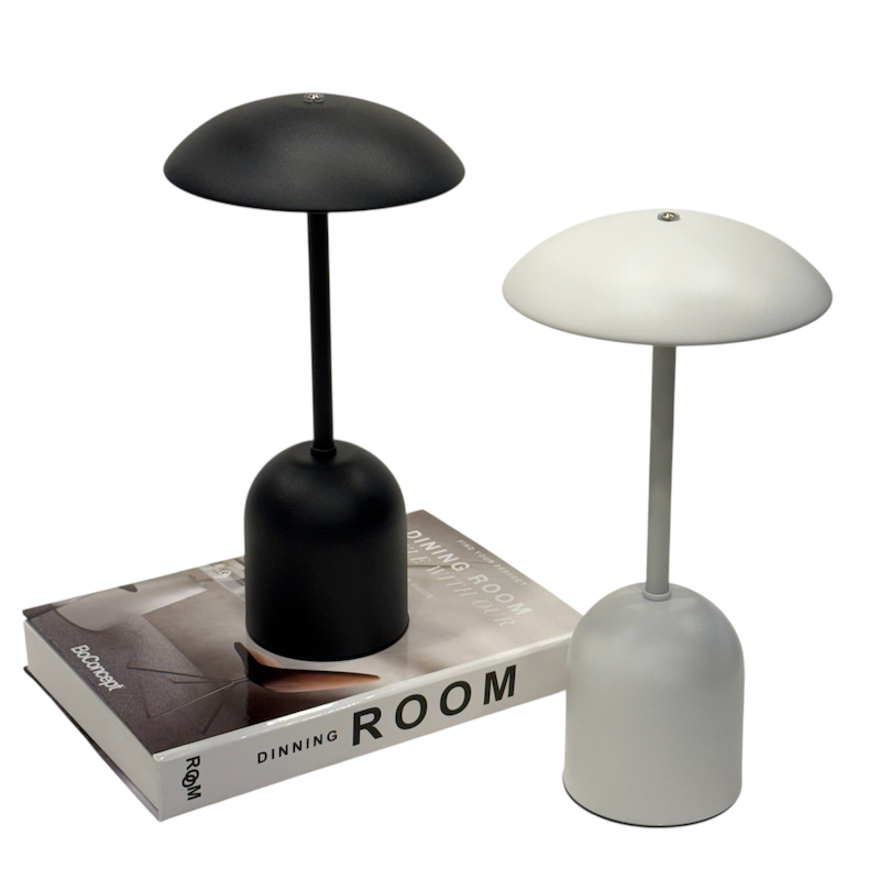 آباژور لمسی مدرن با سه حالت نوردهی با دو رنگ مشکی و سفید