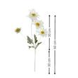 گل مصنوعی 4 شاخه سفید وارداتی
