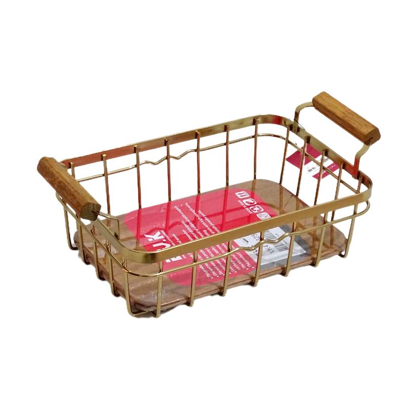سبد میوه مستطیل BVK مدل کاریزما طلایی کد VK411325