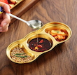 اردو خوری استیل طلایی سه سایز 