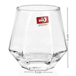 لیوان چندضلعی Deli Glass ظرفیت 330 میلی‌لیتر بسته 6 عددی