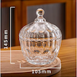 قندان شیشه‌ای درب‌دار برند Deli glass