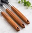 کفگیر و ملاقه 5 پارچه Kitchen Tools سیلیکونی با دسته چوبی