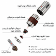 آسیاب دستی قهوه با گریپ سیلیکونی در دو سایز