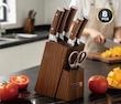 سرویس چاقو آشپزخانه 8 پارچه با استند چوبی برند Haus Roland