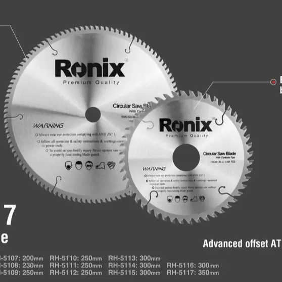 تیغ اره الماسه صنعتی رونیکس 300x72 چوب مدل : (RH-5114) 