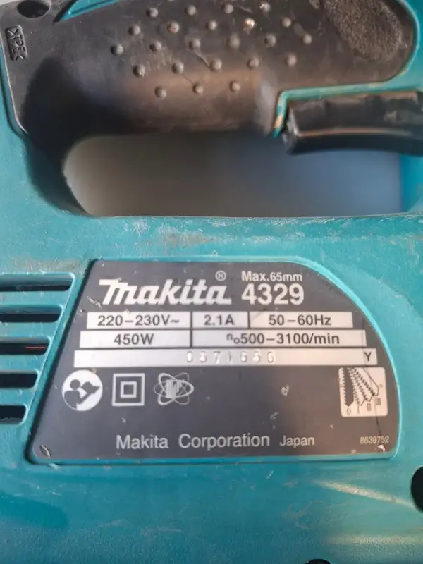 اره عمود بر ماکیتا مدل 4329 چکشی  makitaساخت ژاپن(کاکرده استوک)