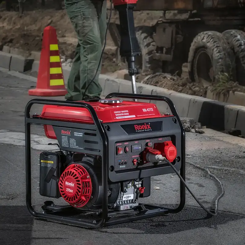 موتور برق رونیکس ژنراتور بنزینی -7500 وات مدل : RH-4784    