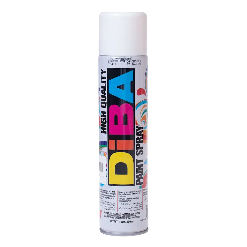 اسپری رنگ سفید مات دیبا درجه یک 