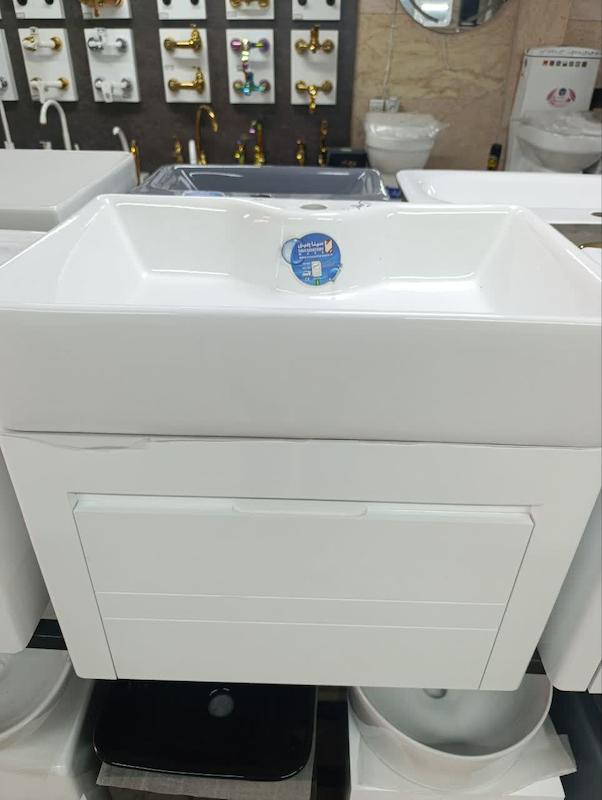 روشویی کابینتی 60*40 گلسار سینا کاشی همراه سنگ قیمت تولیدی