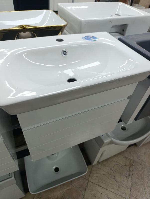 روشویی کابینتی 60*40 گلناز سینا کاشی همراه سنگ قیمت تولیدی