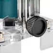 لبه گیر برقی رونیکس مدل 7106 با توان 550 وات، سرعت 30000 دور در دقیقه، قطر کولت 6 میلیمتر، سیستم تنظیم دقیق عمق به وسیله چرخ دنده، همراه با دو تیغه اور فرز و کیف ضد ضربه BMC