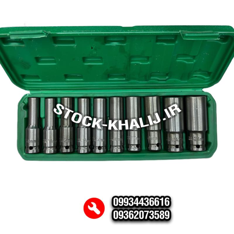 جعبه بکس پایه بلند استوک 10 عددی 8تا 24 درایو 1/2 (ارسال رایگان)