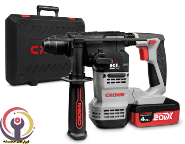 دریل بتن کن 5 شیار شارژی کرون مدل CT28001