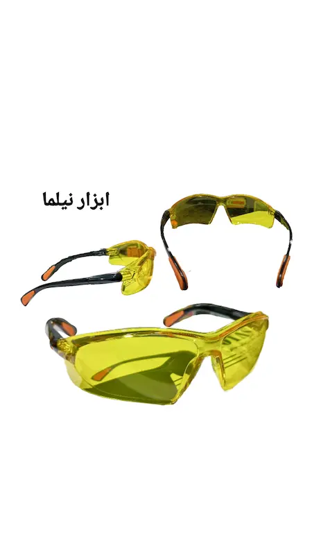 عینک محافظ افزایش دید زرد مهندسی مدل۱۱۳