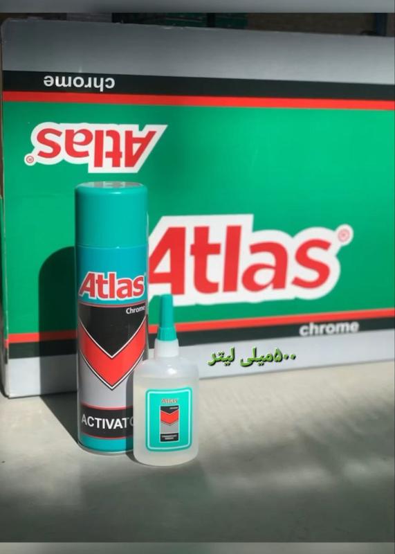 چسب ۱۲۳ اطلس در دو حجم ۵۰۰ و ۴۰۰ میلی لیتر