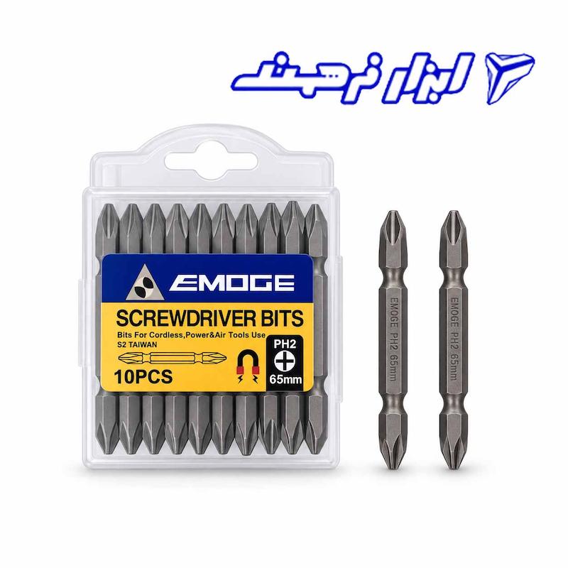 نوک پیچگوشتی 6.5 سانت دوسر چهارسو EMOGE