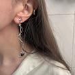 گوشواره قلب سیاه