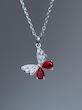گردنبند پروانه قرمز