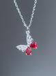 گردنبند پروانه قرمز