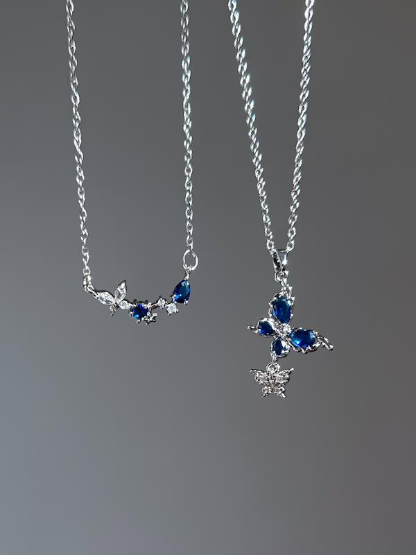 گردنبند آبی پروانه