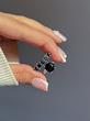 انگشتر تک نگین مشکی