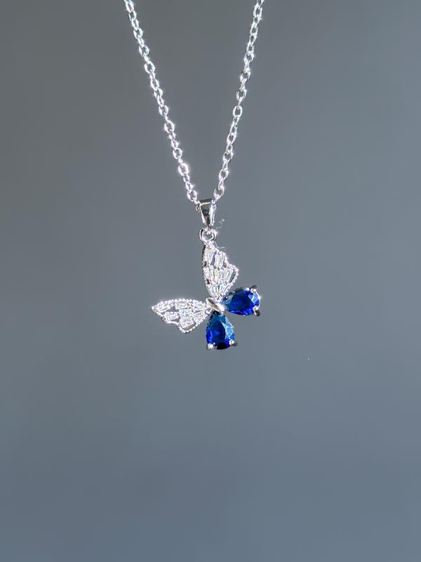 گردنبند پروانه آبی