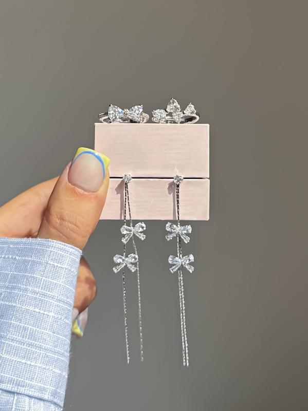 گوشواره پاپیون آویز