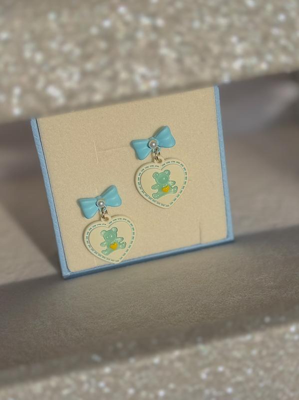 گوشواره فانتزی آبی