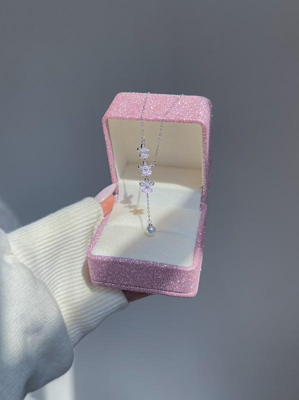 گردنبند گل آویز 