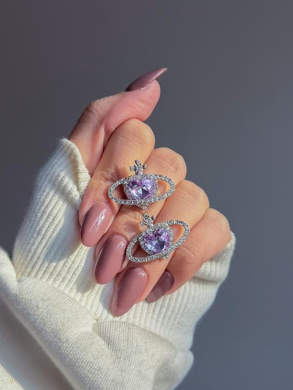 گوشواره قلب زحلی