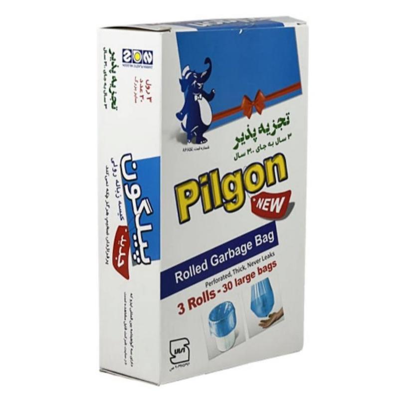145007	کيسه زباله 3رول 30برگي پيلگون جعبه ابي 