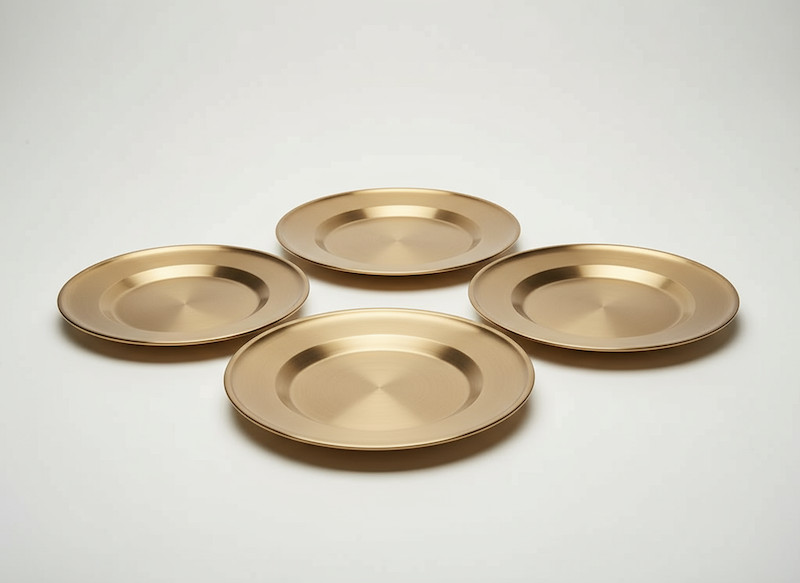 101045	بشقاب استيل د و پله 17cm