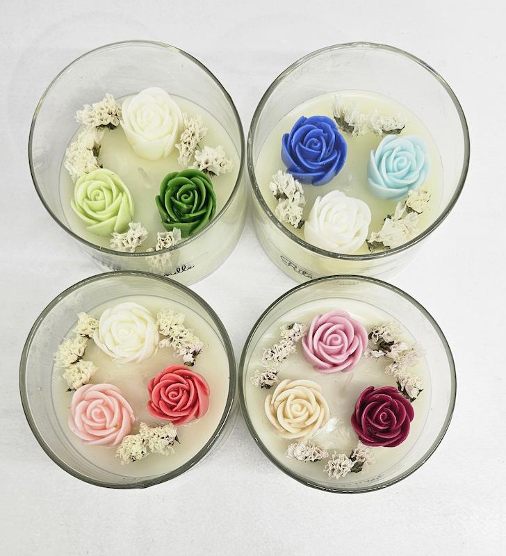 شمع لیوان گل کوچک