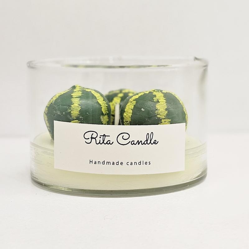 شمع لیوان هنوانه قطر 8