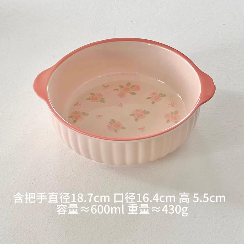 ظرف سرو پاپیونی گلدار