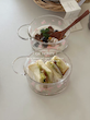 ظرف سرو پاپیونی گلدار