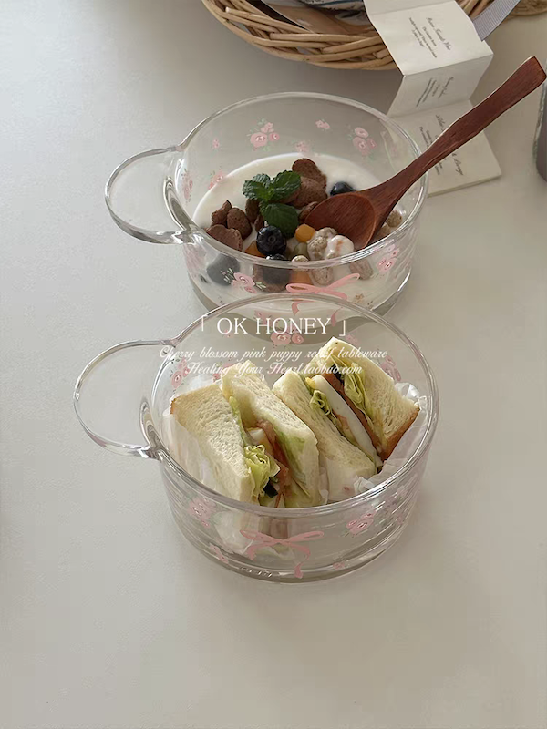 ظرف سرو پاپیونی گلدار