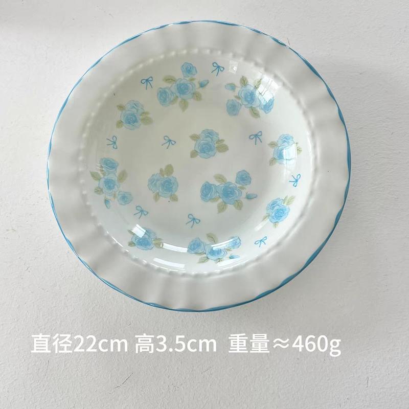 بشقاب ابی گلدار